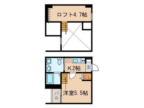 ブルースカイの物件間取画像